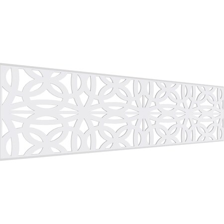 Ekena Millwork Set of Four Panels for 94 1/2"W x 24 1/4"H Baytown Fretwork Wainscot Wall Paneling WPKP12X01X47BYT